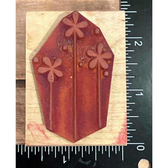 Great Impressions E518 Floral Stems Wooden Rubber Stamp Craft Supply - Picture 2 of 5